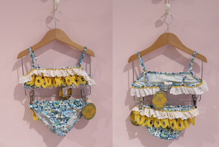 Bikini de niña Azul de Colibrí Nerja verano 2016